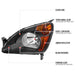 Spec-D 02-04 Honda Cr-V Headlights Matte Black Housing Clear Lens - No Bulbs Included 2LH-CRV02JM-GO