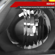 Spec-D 02-04 Honda Cr-V Headlights Matte Black Housing Clear Lens Japan Built Only - No Bulbs Included 2LH-CRV05JM-JP-GO