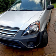 Spec-D 02-04 Honda Cr-V Headlights Matte Black Housing Clear Lens Japan Built Only - No Bulbs Included 2LH-CRV05JM-JP-GO