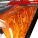 Spec-D 07-11 Honda Cr-V Headlights Chrome Housing Clear Lens With Amber Reflector - No Bulbs Included 2LH-CRV07-GO