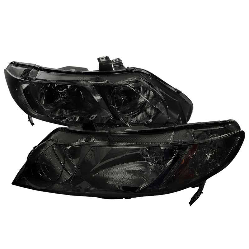 Spec-D 06-11 Honda  Civic  06-Up Honda Civic 4Dr Headlights - Smoke 2LH-CV064G-RS