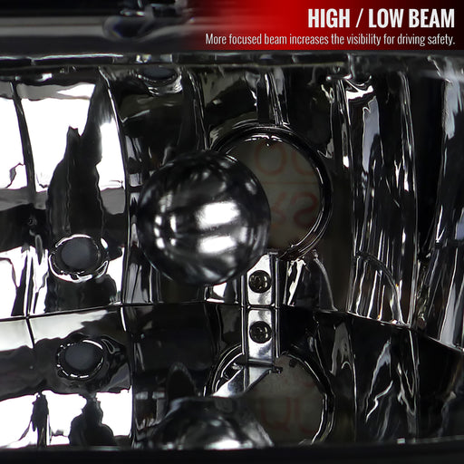 Spec-D 97-04 Dodge  Dakota  Black Headlight  2LH-DAK97JM-ABM