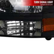 Spec-D 98-03 Dodge  Durango Black Headlight  2LH-DAK97JM-ABM