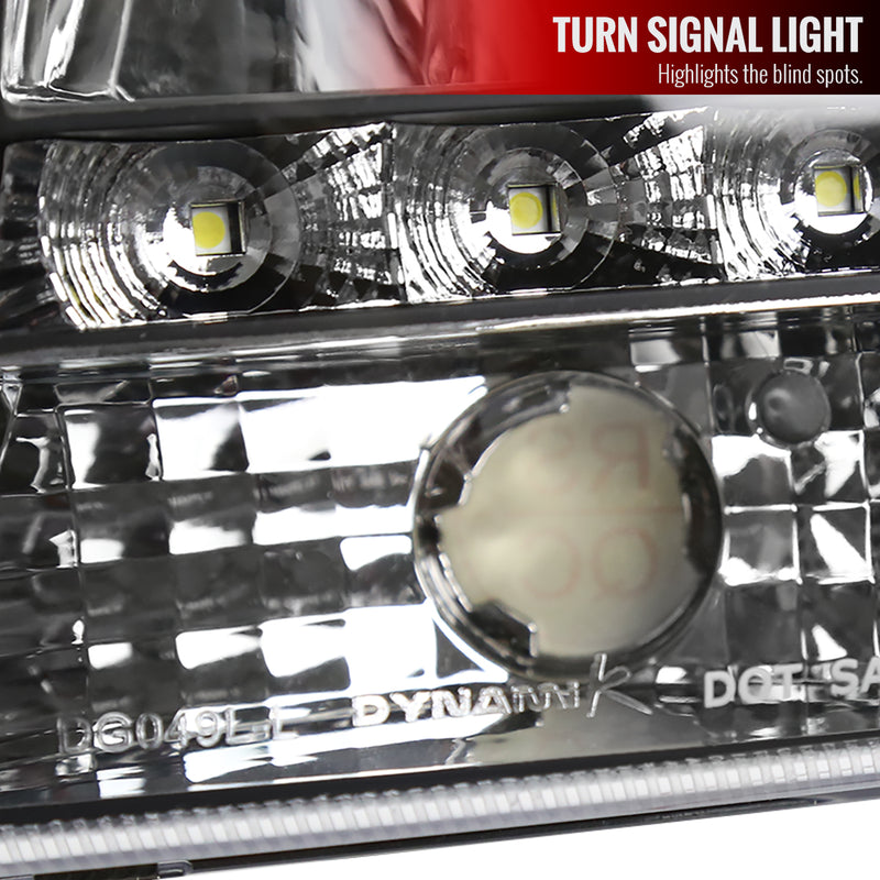Spec-D 98-03 Dodge  Durango Black Headlight With Led 2LH-DAK97JM-RS