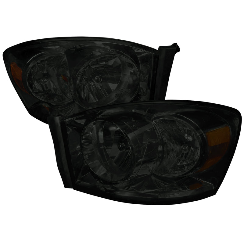 Spec-D 06-08 Dodge  Ram Euro Headlight Smoke Lens  2LH-DGP06G-RS