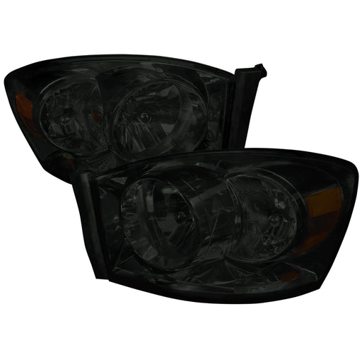 Spec-D 06-08 Dodge  Ram Euro Headlight Smoke Lens  2LH-DGP06G-RS