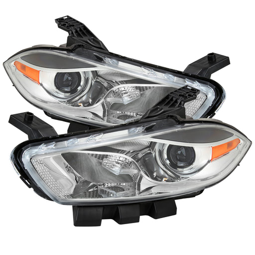 Spec-D 13-16 Dodge Dart Oe Halogen Headlights With Chrome Housing And Clear Lens - Use Stock Bulbs 2LH-DRT13-RS