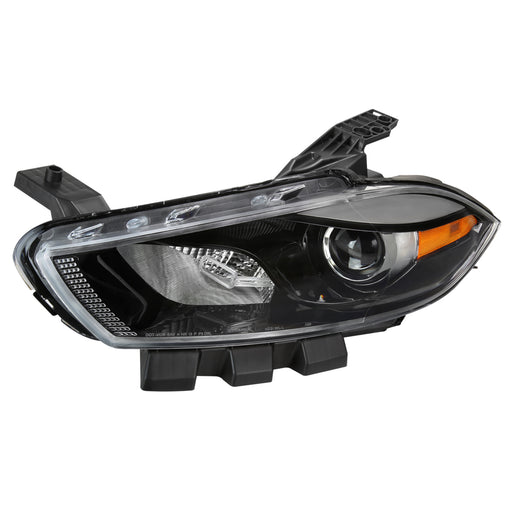 Spec-D 13-16 Dodge Dart Driver Side Oe Halogen Headlight With Matte Black Housing And Clear Lens - Use Stock Bulbs 2LH-DRT13JM-L-RS