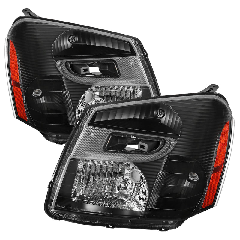 Spec-D 05-09 Chevrolet Equinox Euro Headlight Black Housing 2LH-EQIX05JM-ABM
