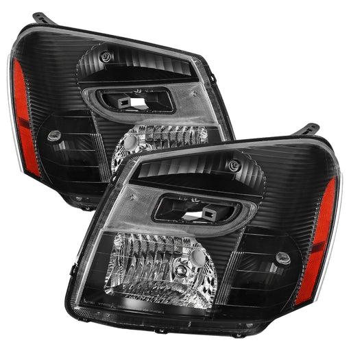 Spec-D 05-09 Chevrolet Equinox Euro Headlight Black Housing 2LH-EQIX05JM-ABM