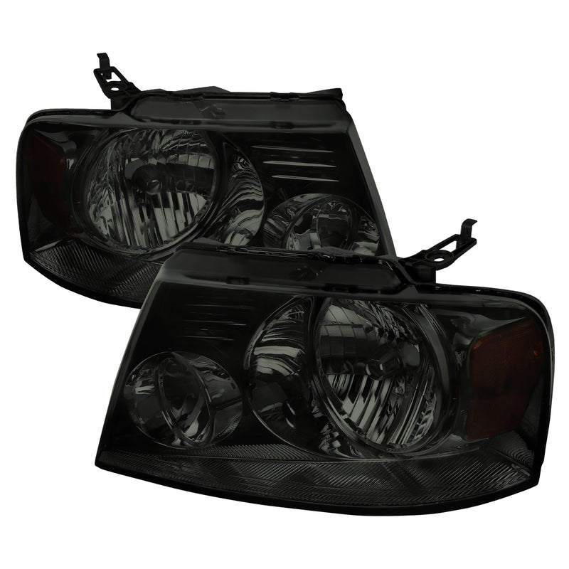 Spec-D 04-08 Ford F150 Crystal Housing Headlights Smoke 2LH-F15004G-RS