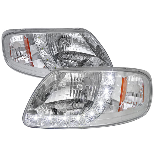 Spec-D 97-03 Ford  F-150  1 Piece Design Led Headlights  2LH-F150971PC-RS
