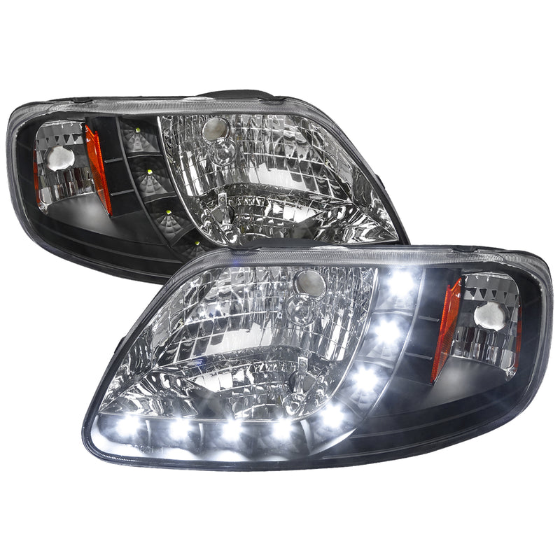 Spec-D 97-03 Ford  F-150  1 Piece Design Led Headlights  2LH-F150971PCJM-RS