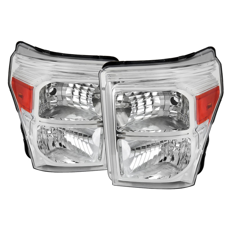 Spec-D 11-16 Ford  F250 Headlights- Chrome 2LH-F25011-ABM