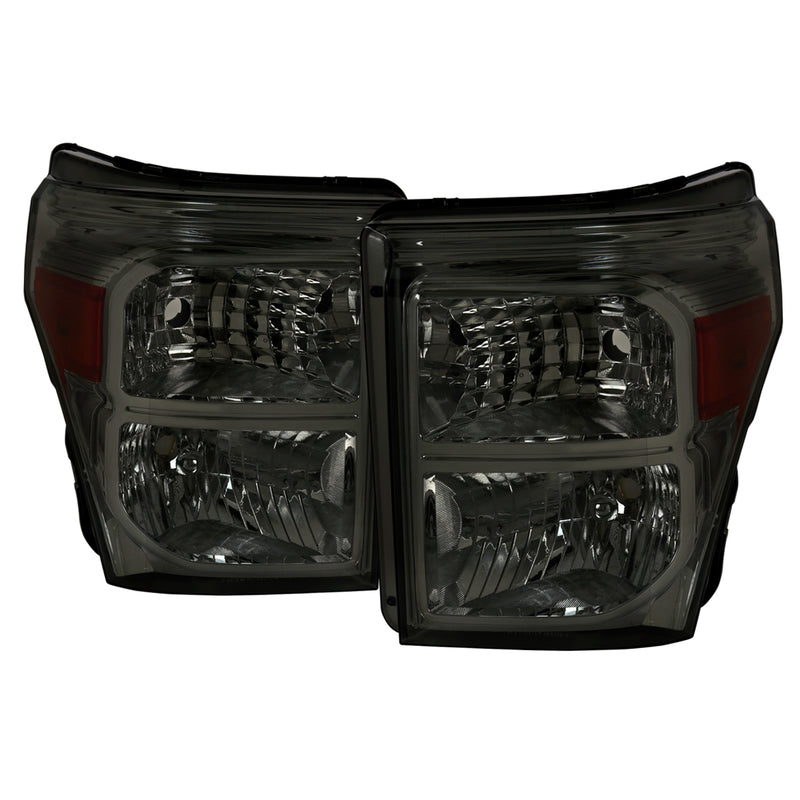 Spec-D 11-16 Ford  F250 Headlights- Smoke 2LH-F25011G-ABM