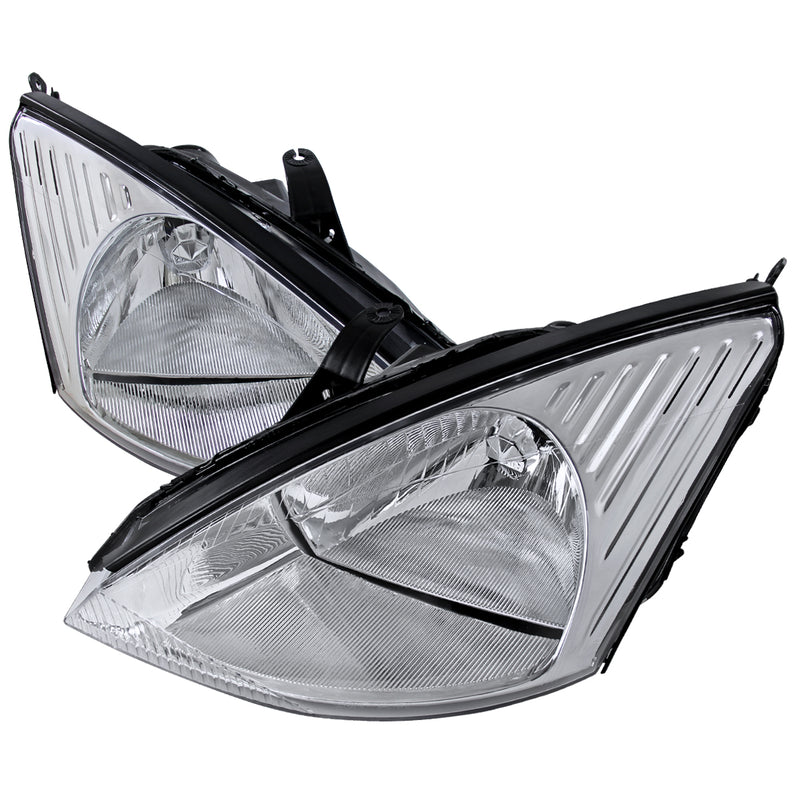 Spec-D 00-04 Ford Focus Euro Headlight Chrome Housing 2LH-FOC00-RS