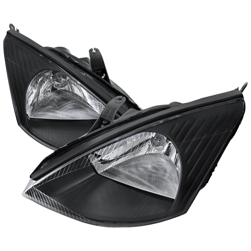 Spec-D 00-04 Ford Focus Euro Headlight Black Housing 2LH-FOC00JM-RS