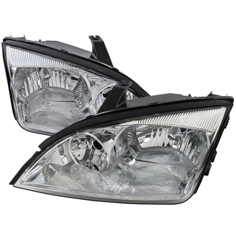 Spec-D 05-07 Ford Focus Euro Headlight Chrome Housing 2LH-FOC05-RS