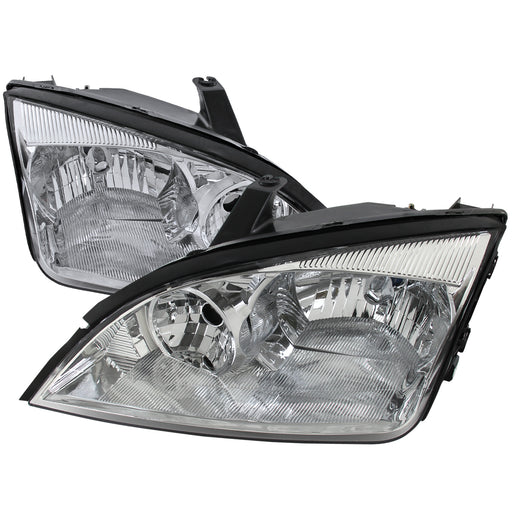 Spec-D 05-07 Ford Focus Euro Headlight Chrome Housing 2LH-FOC05-RS