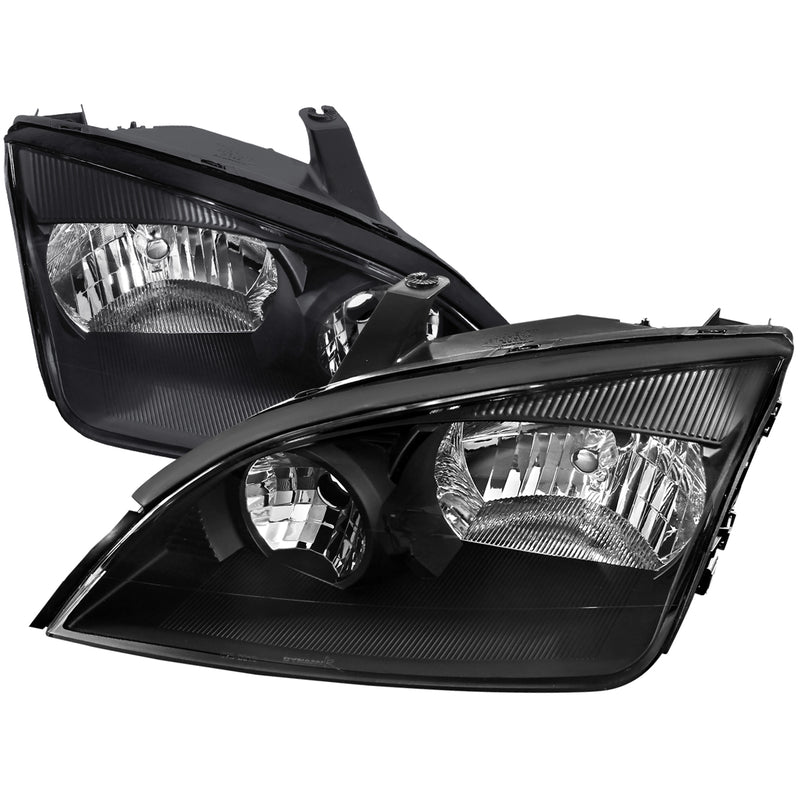 Spec-D 05-07 Ford Focus Euro Headlight Black Housing 2LH-FOC05JM-RS