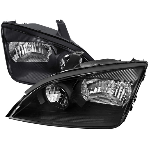 Spec-D 05-07 Ford Focus Euro Headlight Black Housing 2LH-FOC05JM-RS
