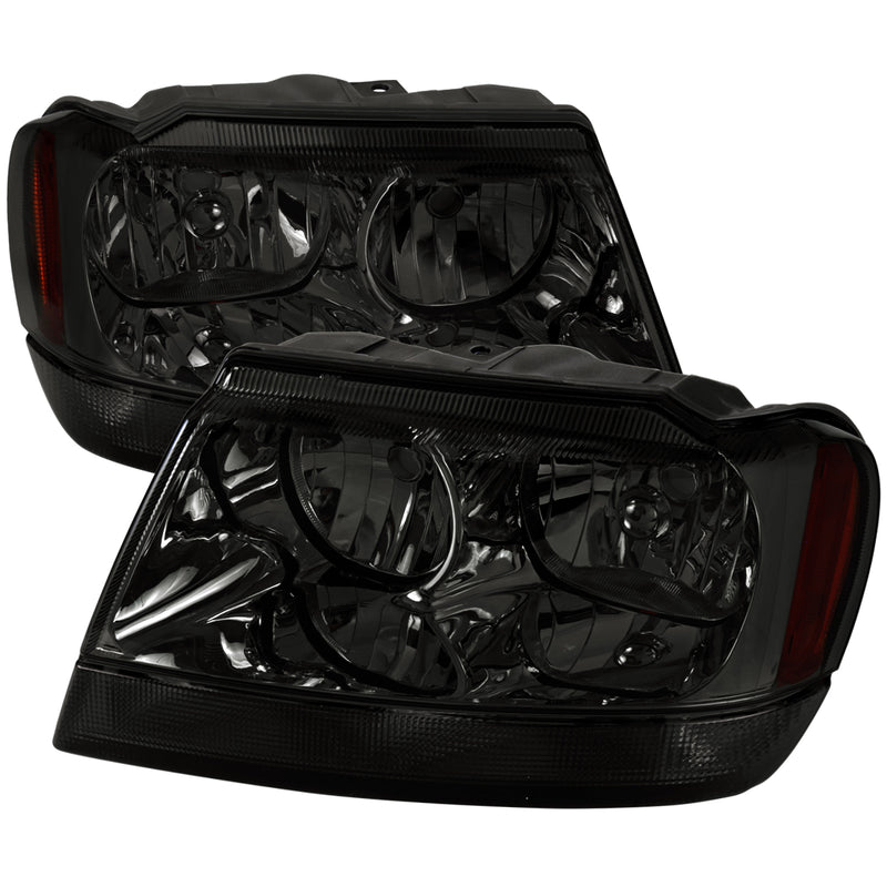 Spec-D 99-04 Jeep Grand Cherokee Headlights- Smoke 2LH-GKEE99G-ABM