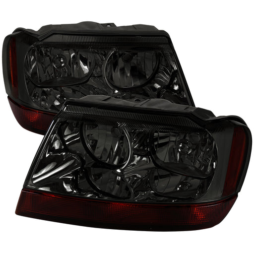 Spec-D 99-04 Jeep Cherokee Headlights- Smoke 2LH-GKEE99G-V2-ABM