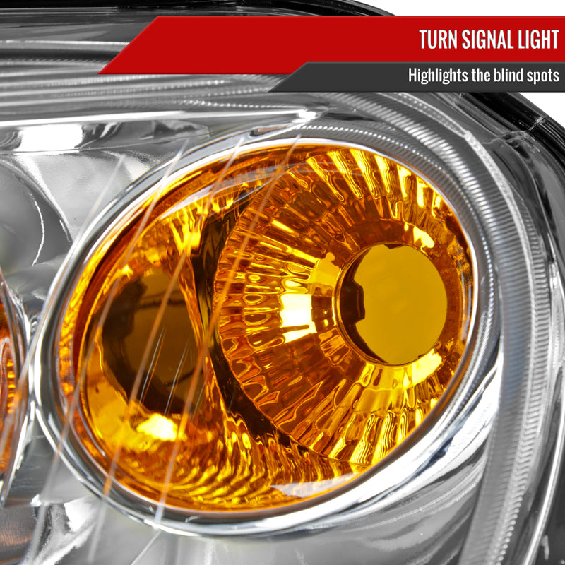 Spec-D 06-11 Chevrolet Hhr Without Projector Headlights Chrome Housing Clear Lens - No Bulbs Included 2LH-HHR06-GO