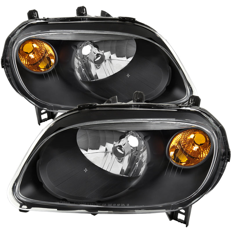 Spec-D 06-11 Chevrolet Hhr Without Projector Headlights Matte Black Housing Clear Lens - No Bulbs Included 2LH-HHR06JM-GO