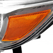 Spec-D 08-10 Toyota Highlander Headlights Chrome Housing Clear Lens With Amber Reflector - No Bulbs Included 2LH-HLDR08-JP-GO