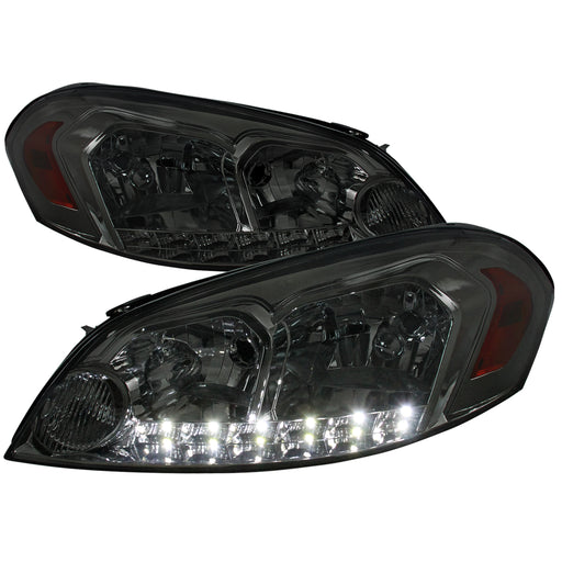 Spec-D 06-13 Chevrolet Impala Smoked Euro Headlights 2LH-IPA06G-V2-RS
