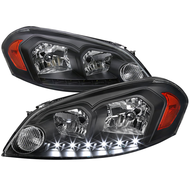 Spec-D 06-13 Chevrolet Impala Black Euro Headlights  2LH-IPA06JM-V2-RS