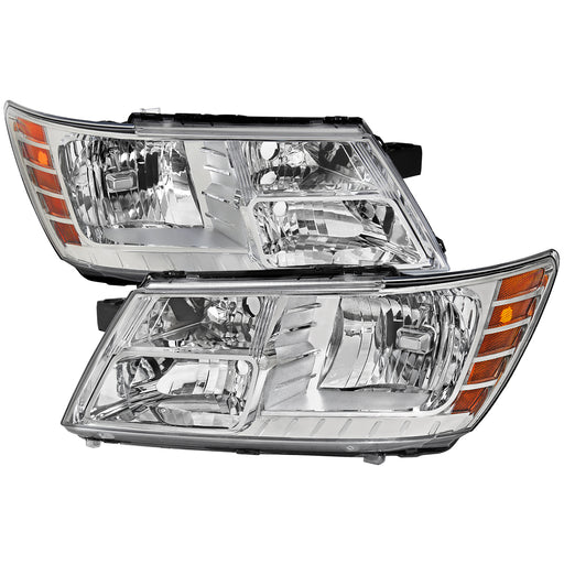 Spec-D 09-20 Dodge Journey Headlights Chrome Housing Clear Lens - No Bulbs Included 2LH-JNY09-GO