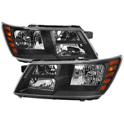 Spec-D 09-20 Dodge Journey Headlights Matte Black Housing Clear Lens - No Bulbs Included 2LH-JNY09JM-GO