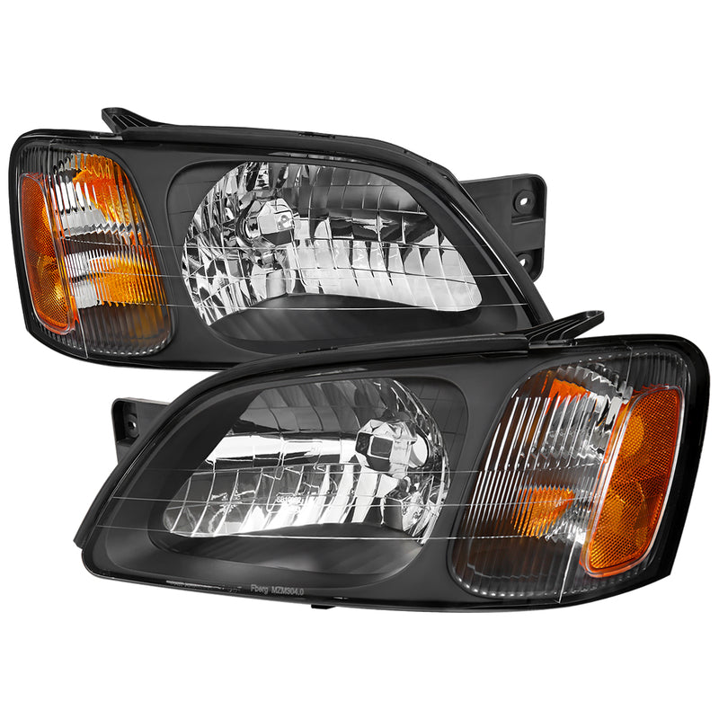 Spec-D 00-04 Subaru Legacy Headlights Matte Black Housing Clear Lens 2LH-LGY00JM-GO