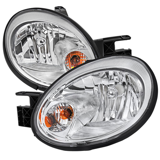 Spec-D 03-05 Dodge Neon Headlights Chrome Housing Clear Lens - 9007 High Low Beam Bulb Not Included 3157 Turn Signal Bulb Included  2LH-NEO03-ABM