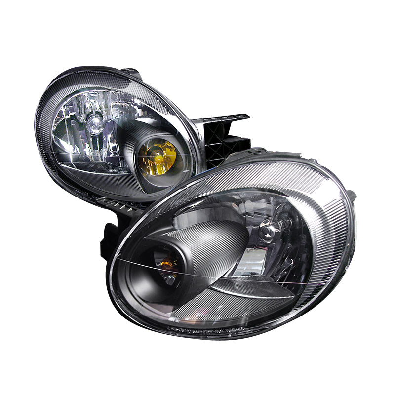 Spec-D 03-05 Dodge Neon Crystal Housing Headlights Black 2LH-NEO03JM-KS