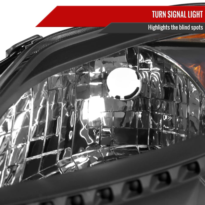 Spec-D 06-09 Toyota Prius Headlights Matte Black Housing Clear Lens - No Bulbs Included 2LH-PUS06JM-GO