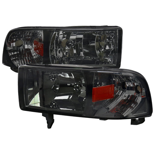 Spec-D 94-01 Dodge Ram Crystal Housing Headlight Smoke 2LH-RAM94G-ABM