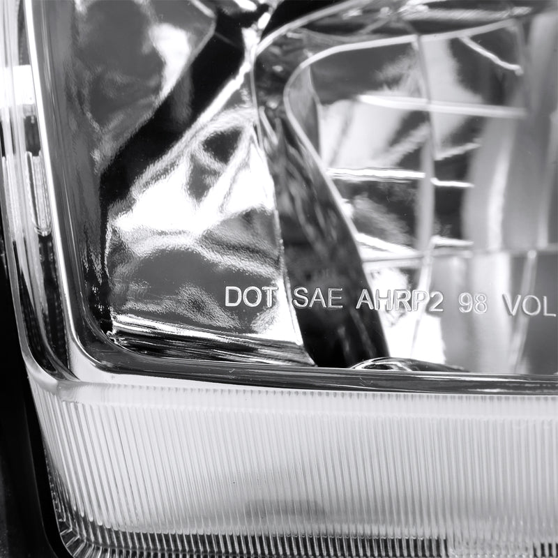 Spec-D 01-03 Toyota Rav4 Headlights Without Sport Chrome Housing Clear Lens - No Bulbs Included 2LH-RAV401-GO