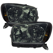Spec-D 01-03 Toyota Rav4 Headlights Without Sport Chrome Housing Smoked Lens - No Bulbs Included 2LH-RAV401G-GO