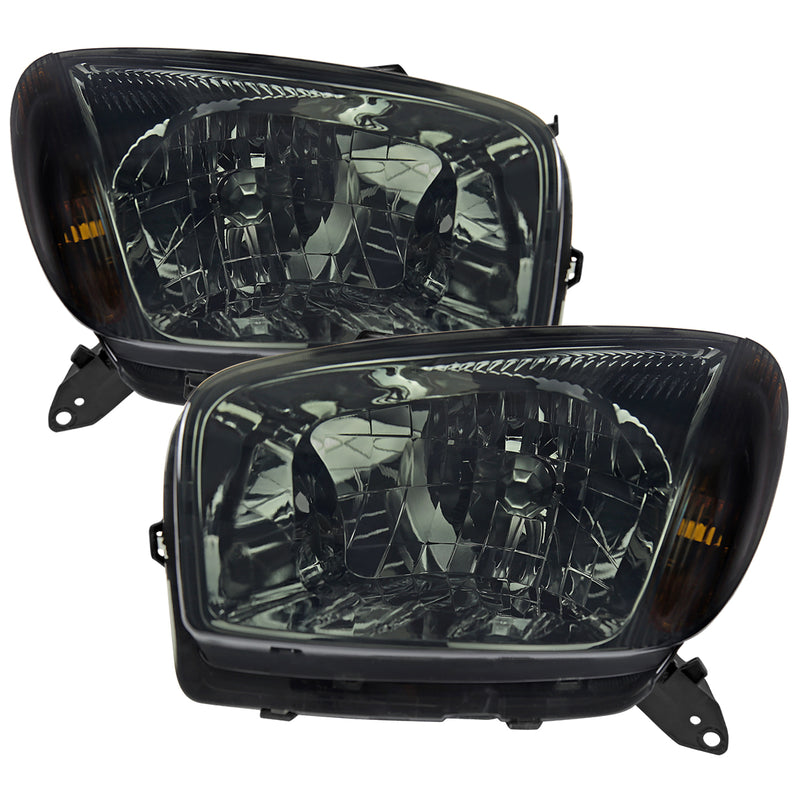 Spec-D 01-03 Toyota Rav4 Headlights Without Sport Chrome Housing Smoked Lens - No Bulbs Included 2LH-RAV401G-GO
