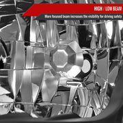 Spec-D 01-03 Toyota Rav4 Headlights Without Sport Matte Black Housing Clear Lens - No Bulbs Included 2LH-RAV401JM-GO