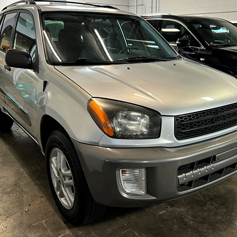 Spec-D 01-03 Toyota Rav4 Headlights Without Sport Matte Black Housing Clear Lens - No Bulbs Included 2LH-RAV401JM-GO