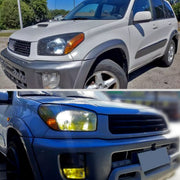 Spec-D 01-03 Toyota Rav4 Headlights Without Sport Matte Black Housing Clear Lens - No Bulbs Included 2LH-RAV401JM-GO
