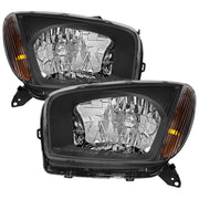 Spec-D 01-03 Toyota Rav4 Headlights Without Sport Matte Black Housing Clear Lens - No Bulbs Included 2LH-RAV401JM-GO