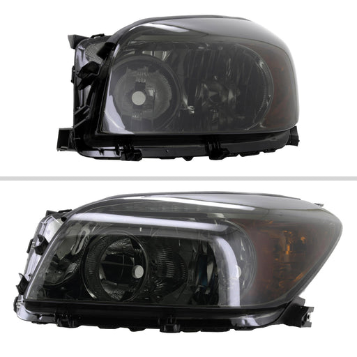 Spec-D 06-08 Toyota Rav4 Base Ltd Headlights Chrome Housing Smoked Lens - No Bulbs Included 2LH-RAV406G-GO