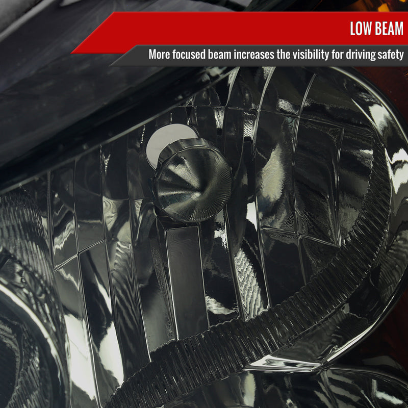 Spec-D 06-08 Toyota Rav4 Base Ltd Headlights Chrome Housing Smoked Lens - No Bulbs Included 2LH-RAV406G-GO