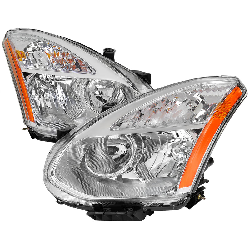Spec-D 08-13 Nissan  Rogue Headlights - Chrome 2LH-RGE08-RS