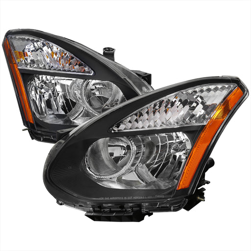 Spec-D 08-13 Nissan  Rogue Headlights- Black 2LH-RGE08JM-RS